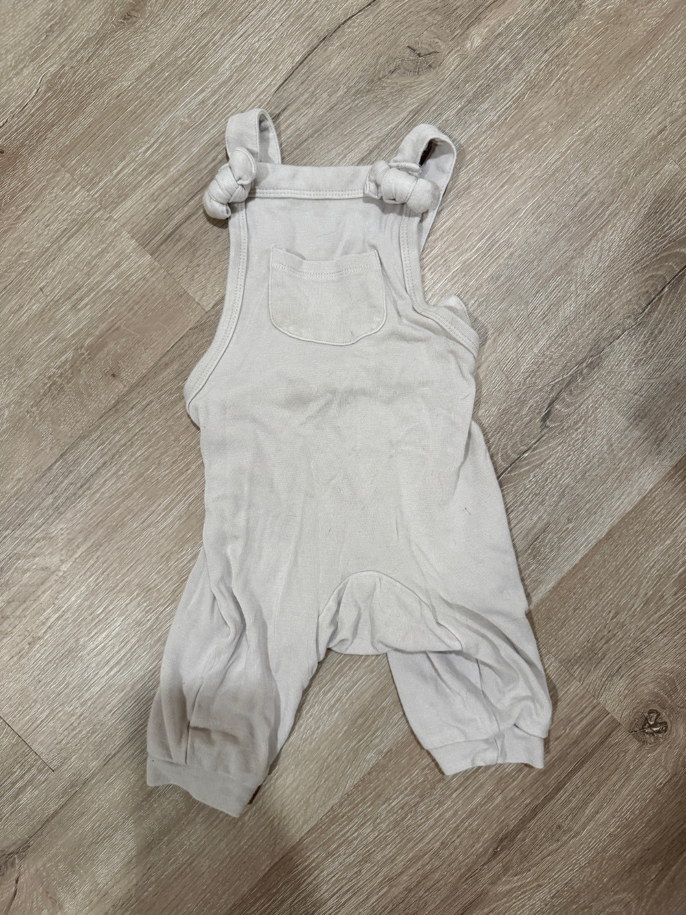 Kyte BABY Cream Knotted-Strap One-Piece